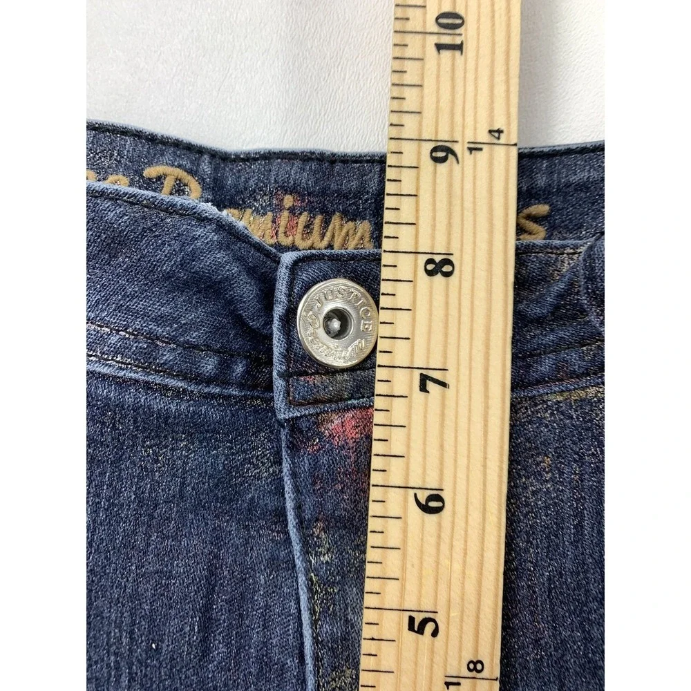 Justice Premium Girls Teens Size 14 Sparkling Simply Low Super Skinny Jeans